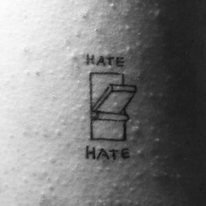 #Misanthrophy#hate #tattooblack #minimalism