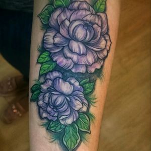 Purple flowers (scars cover up) #tattooodessa #tattooukraine #flowertattoo #colortattoo @blackraintattoo