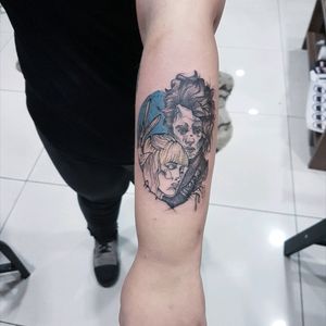 Edward Scissorhands ✂Instagram: @karincatattoo #edwardscissorhands #tattoo #tattoos #tattoodesign #tattooartist #tattooer #tattoostudio #tattoolove #tattooart #ink #tattooed #dövme #istanbul #turkey #art #timburton #color #blue #yellow #Black