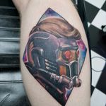 Starlord from Marvels Guardians of the Galaxy I tattooed #portrait #starlord #marvel #colourtattoo #MarvelTattoo #guardiansofthegalaxy #newschool