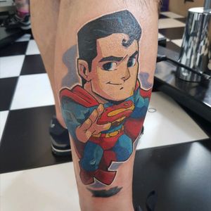 Superman I tattooed on a client of mine