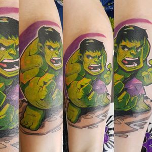 Marvels Hulk tattooed by Phoenix