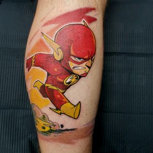 The Flash tattooed by Phoenix #theflash #cartoon #dc #flash #colour