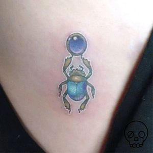 #mini #neotraditional #stagbeetle tattoo made by me at the Black Box Studio.