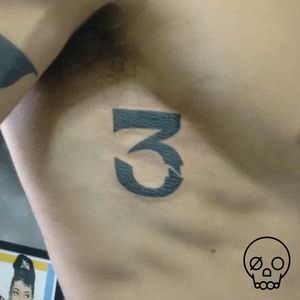 #polybesian inspired #number #3 tattoo made by me at the Black Box Studio.
