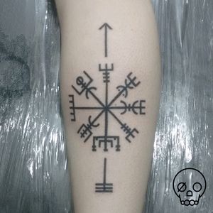 Stylized #vegvisir tattoo made by me in the south of Brazil.