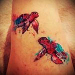 #watercolortattoos #turtles #sea #seacreature #tattooaddict