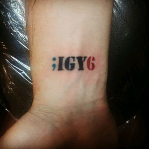 Much respect for the men and women of our armed forces!#Igotyour6 #lettering #tattoolettering #militarytattoos #semicolon #semicolontattoo