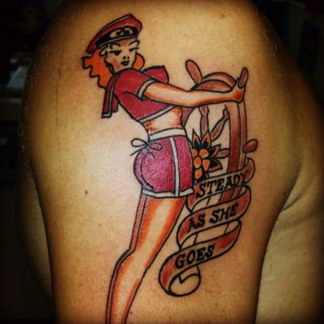 sailor jerry girl steady as she goes