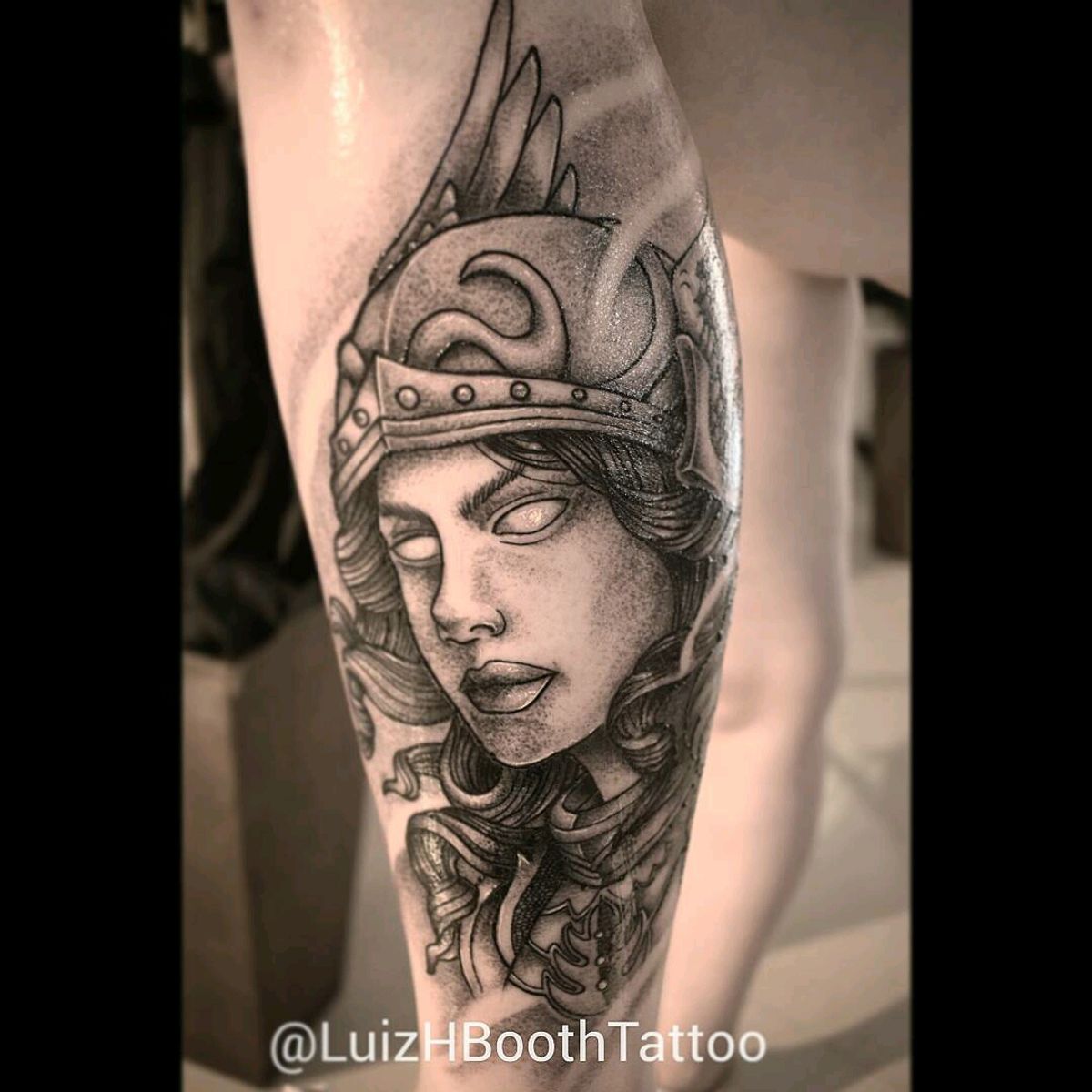 Tattoo uploaded by Luiz Booth • #valkyrie #valquiria #blacktattoo # ...