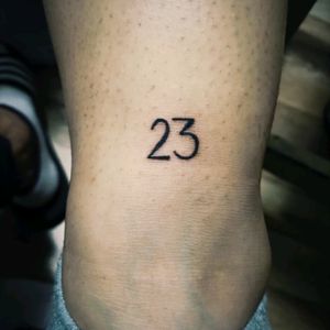 first one. #23 #numbers #blackink