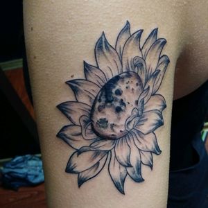 A fun moon flower on a awesome chick!! Thanks for looking!!