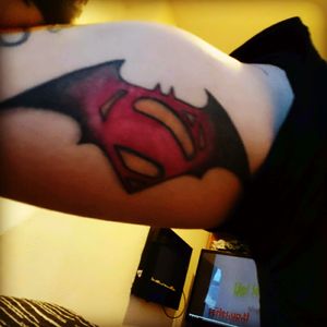 #batmanvsuperman #batman #superman #forearm #tattoo