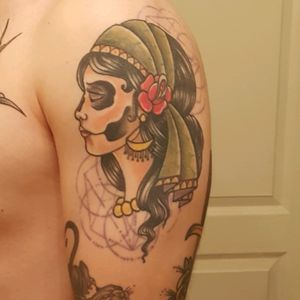 This gypsy goddess is my favorite tattoo so far. Done by Mike from Needlewurks in Saratoga Springs