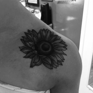 Sunflower #sunflower #tattoo #blackandgrey