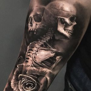 Matthewjames Black and white tattoo