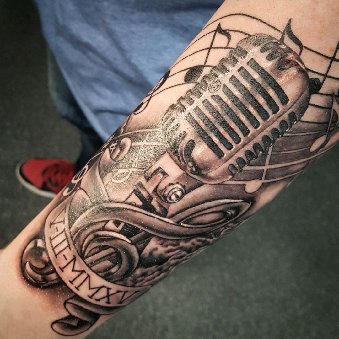10 Best Microphone Shoulder Tattoos