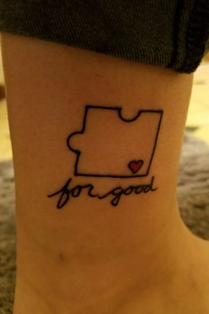 Best friend tattoo. Right ankle. 11/7/17