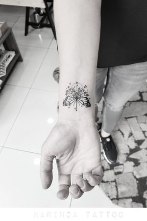 Geometric ButterflyInstagram: @karincatattoo #butterflytattoo #butterfly #ink #tattooed #tattoos #tatted #dövme #istanbul #turkey #tattooart #blackwork #geometric