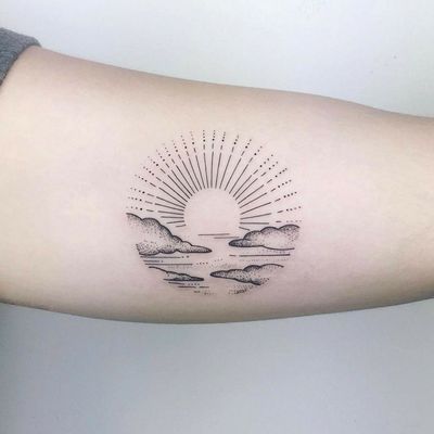 Top 250 Best Sunset Tattoos 19 Tattoodo