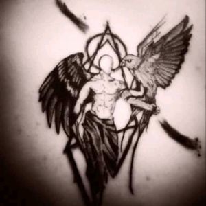 #tattoo #tattooart #Odin #geometric #blackandgrey #rebellizmtattoo #wing