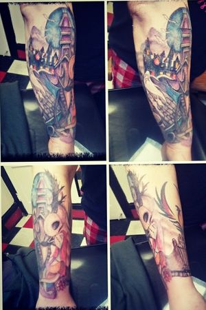 Started a jack and Sally sleeve progress pics...