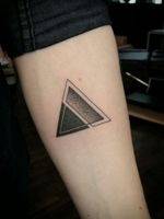 Small geometric tattoo for Andres. 