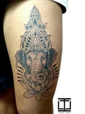 Ganesha #ivophillipetattoo #ganeshatattoo #blackandgrey #tatuagem #belohorizonte #inked #ink #tattoo 