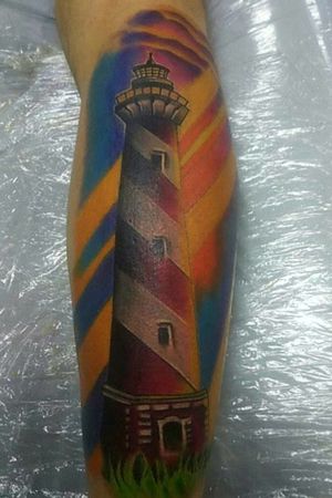 Master: Vitaliy Climin https://www.instagram.com/vitaliyklimin#lighthouse #lightning #tattoo #saintpetersburg 