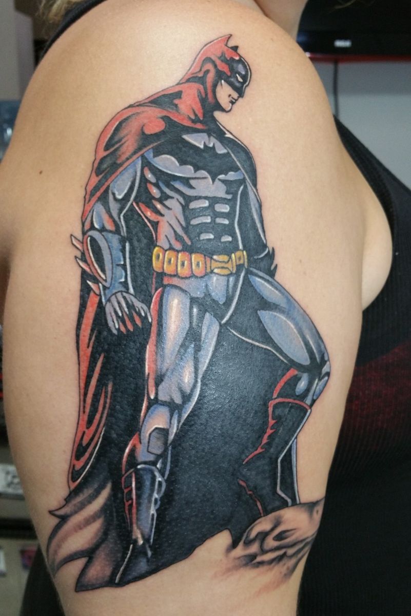 Tattoo uploaded by Brandon Heramb • Bat Man by Random • Tattoodo