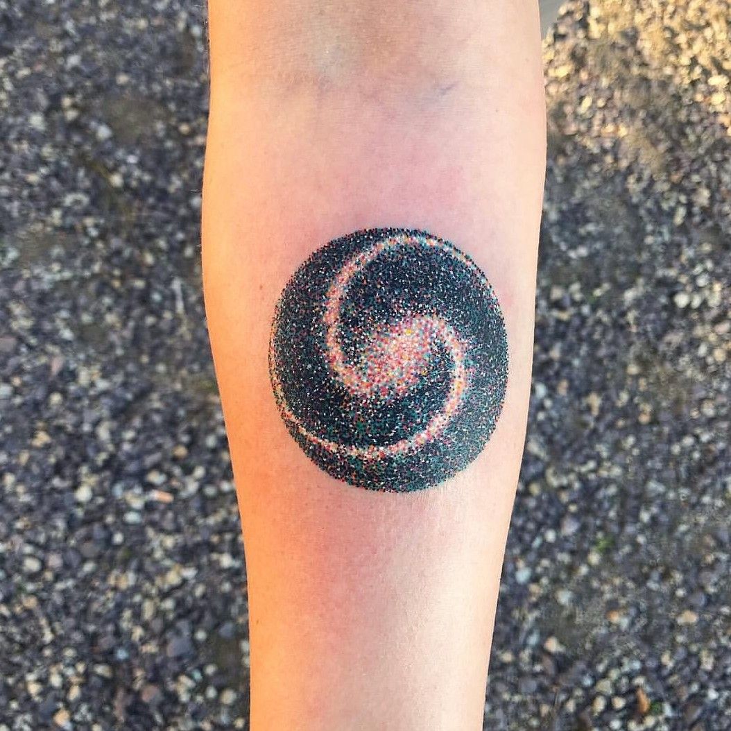 Rob Sweet Tattoos  Colliding spiral galaxies The universe and stuff  Thanks for looking 13sevenstattoos robsweettattoos cochrane  cochranetattoos yyctattoo yyctattoos calgarytattoo calgarytattoos  goodguysupply galaxytattoo galaxy cosmos 