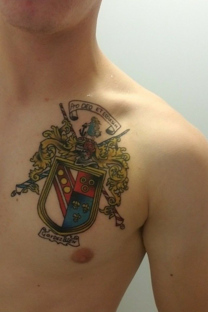 Murphy Family crest by Whitney Lenox Artistic Element Yucaipa CA  r tattoos