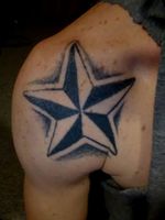 Nautical Star on each front shoulder #nauticaltattoo #nauticalstar #star #startattoo 