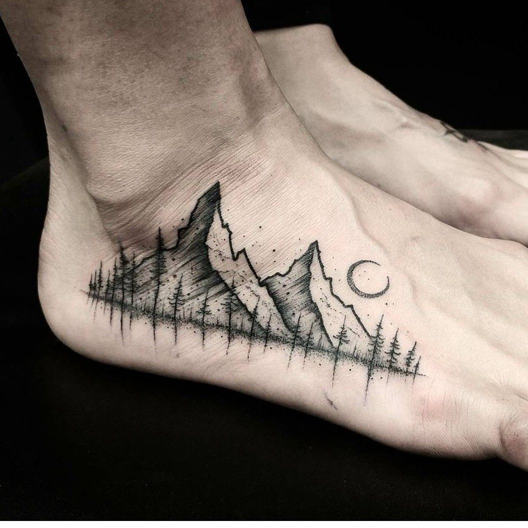 Mountain Tattoo by Larissa Long