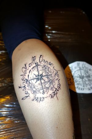 Compass roses tattoo