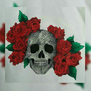 #Skull #Roses 