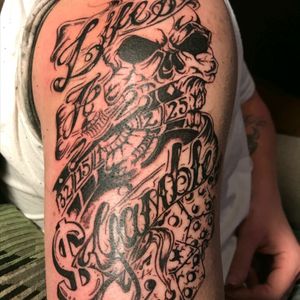 Stevens Life's A Gamble Tattoo by ANGELBOY TATTOOS