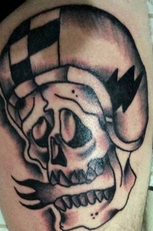 The skull Rider (Black tradktional tattoo)