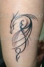 Dragon Tattoo Fine Line