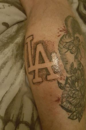 My man's new tattoo! #lalakers