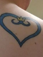 Kingdom Hearts Symbol tattoo by my former personal artist #kingdomheartstattoo #kingdomhearts #videogame 
