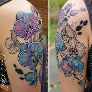 #botanicalartist #orchids #keltaittattoo  #tattoo2me @perfecttattooartists  #tattoosnob @tattrx  #wtt  @skinart_mag  #inkstinctcolors  #inkstinktsubmission #blackworkerssubmission #blackwork  @thinkbeforeuink  #tattooinke #naturetattoo  #inkedgirl #armtattoo #floraltattoo #orchidtattoo  #txttoo #dotwork #blxckink #blackclawneedle 