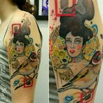 Thanks Emily for letting me make this awesome combo piece of Klimt's 'Portrait of Adele Bloch-Bauer' and the Goldfinch from your favourite book. 😘 This is fully #healed with a small touch up in the hair. #abstracttattoo #klimt #klimttattoo #portraitofadeleblochbauer #paintedtattoo #keltaittattoo @tattoosnob #tattrx @perfecttattooartists @inkstinctcolors @skinart_mag #wtt #Tattoodo @Tattoodo @theartoftattooingofficial @inkedmag #inkedgirl #birdtattoo #Goldfinch #Goldfinchtattoo #healedtattoo @tattrx @equilattera #inkstinktsubmission