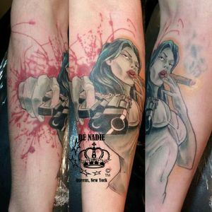 Best tattoo artist Queens NY Infierno de NADIE