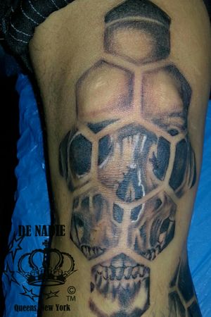Skull tattoo Queens  NY INFIERNO DE NADIE QUEENS