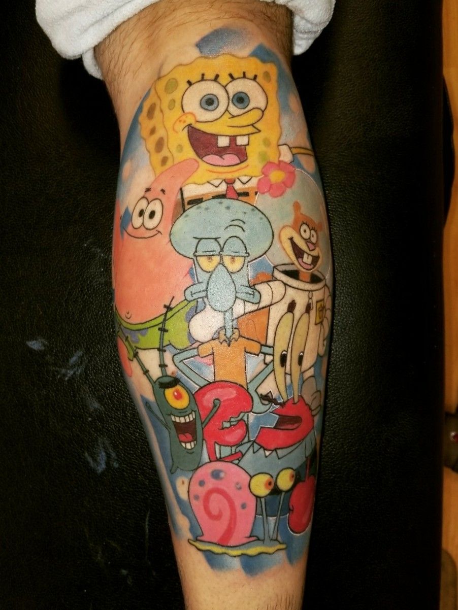 Mia Bacchi  super cute spongebobthemed memorial tattoo i  Facebook
