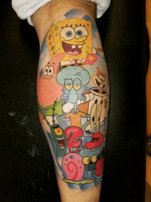 Spongebob and the gang