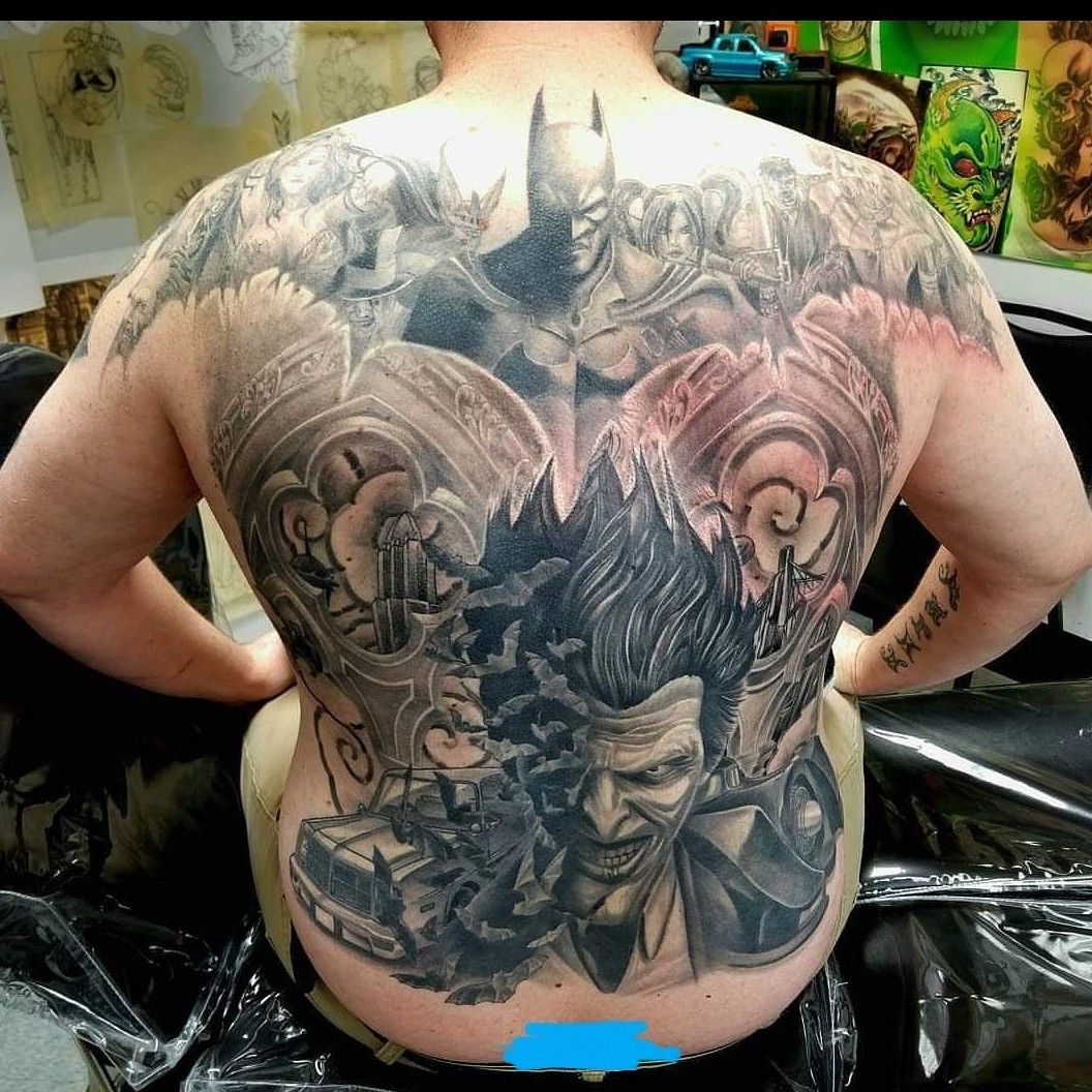 100 Batman Tattoos For Men  Superhero Ink Designs  Skull sleeve tattoos  Back piece tattoo Life tattoos