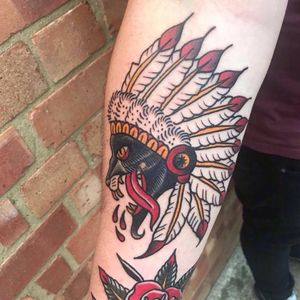 Forearm native wolf