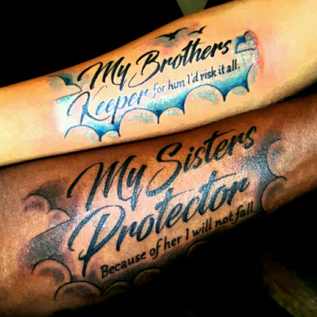  1001 ideas for Matching Brother And Sister Tattoos  Sibling tattoos  Forearm name tattoos Brother tattoos